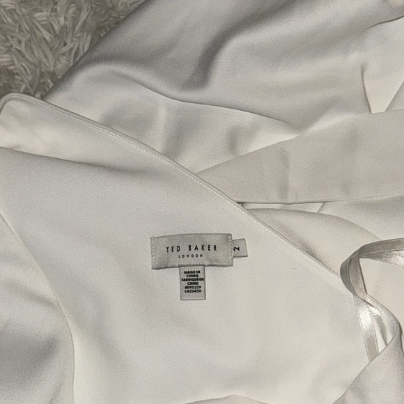 NWOT Ted Baker Gabie Faux Wrap Belted Midi Dress Fully Lined TB 2 US 6 - Picture 4 of 7